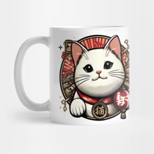 White Cat Mug